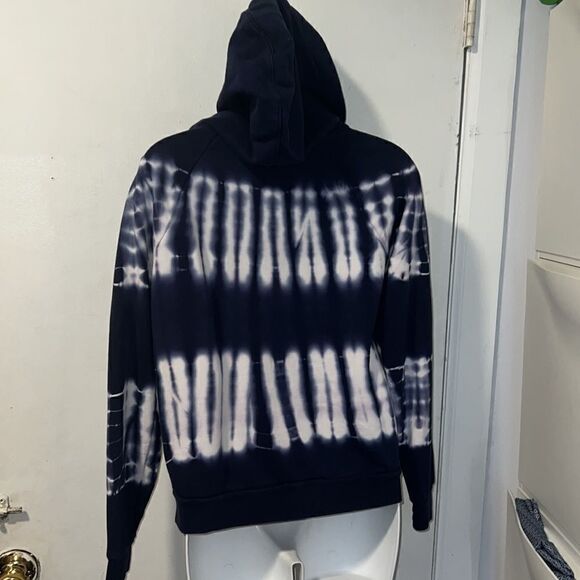 MADEWELL Navy and White Retro Hoodie Sweatshirt-XS - Picture 5 of 9